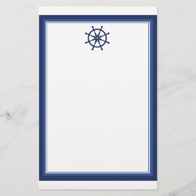 Nautical Helm Stationery (Front)
