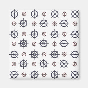 Nautical Helms Ocean Sailing Beach Magnet