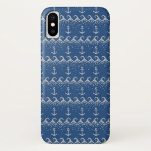 Nautical Knit Pattern iPhone X Case