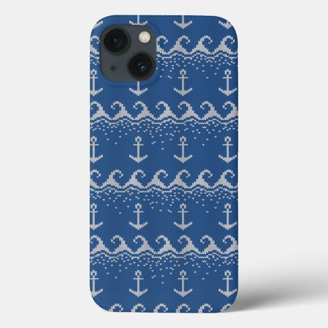 Nautical Knit Pattern Case-Mate iPhone Case (Back)