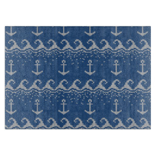 Nautical Knit Pattern Cutting Board