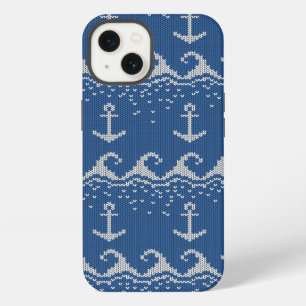 Nautical Knit Pattern iPhone 13 Case