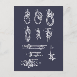 Nautical knots postcard
