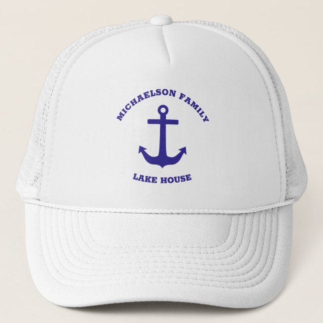 Nautical Lake House Trucker Hat (Front)