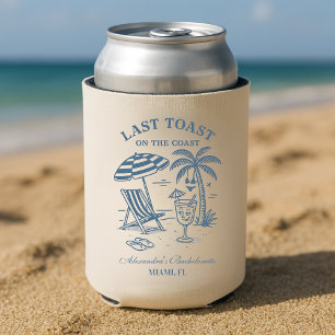 Nautical Last Toast Bachelorette Weekend Can Cooler