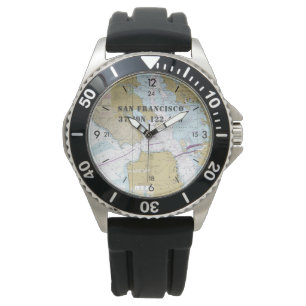 Nautical Latitude Longitude Boater's San Francisco Watch