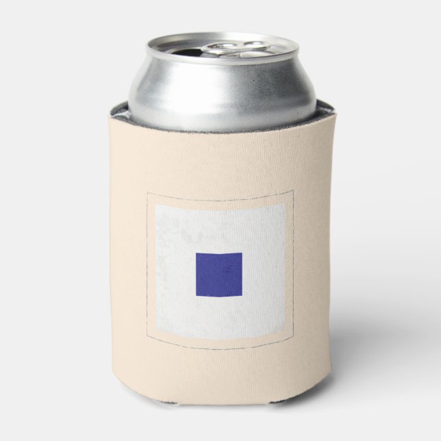 Nautical Letter “S” Signal Flag Can Cooler (Can Front)