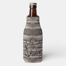 nautical LIFE IS BETTER AT THE LAKE | Bottle Cooler