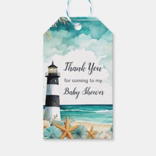 Nautical Lighthouse Baby Shower Gift Tags
