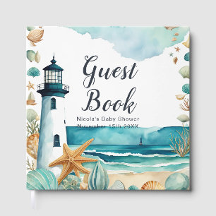 Nautical Lighthouse Baby Shower  Guest Book