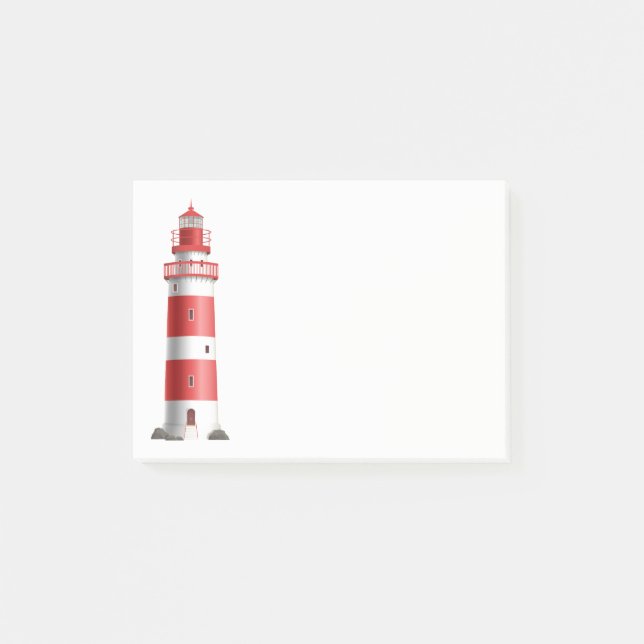 Nautical Lighthouse Beach Ocean Sailor Post-it Notes (Front)