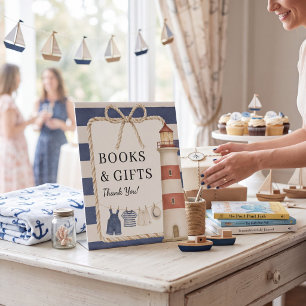 Nautical Lighthouse Books & Gifts Sign
