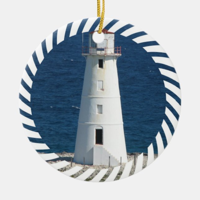 Nautical Lighthouse Ornament (Front)