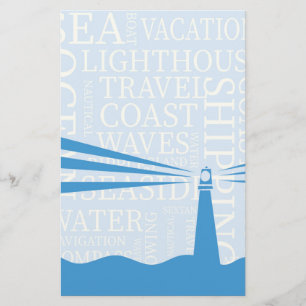 Nautical Lighthouse poster Stationery
