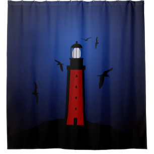 Nautical Lighthouse Shower Curtain