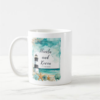 Nautical Lighthouse Wedding  Coffee Mug