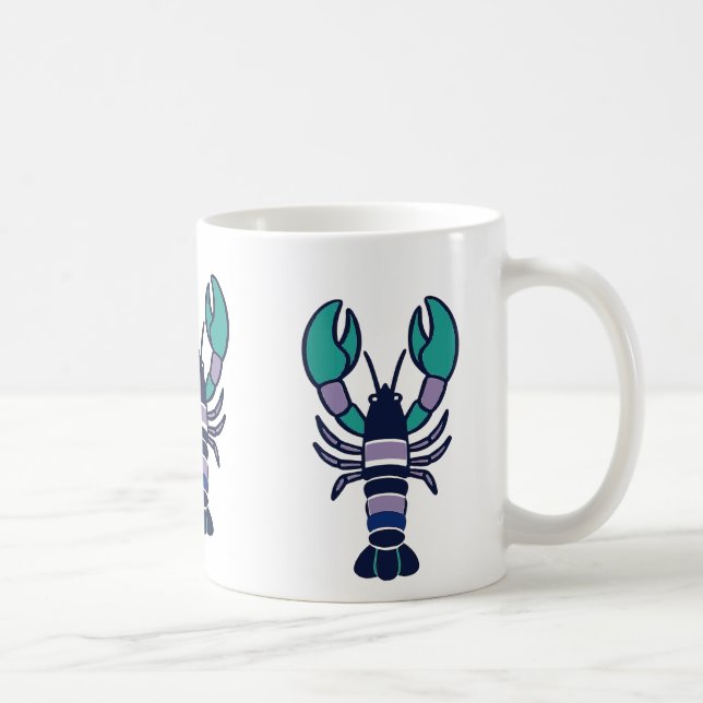 Nautical Lobster Mug (Right)