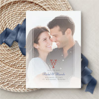 Nautical Lobster Photo Wedding Save the Date