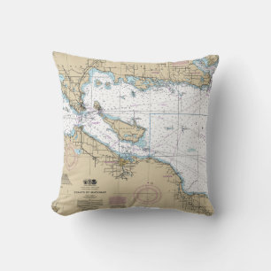 Nautical Map Decor Cushion