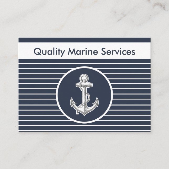 Nautical Marine Business Cards (Front)