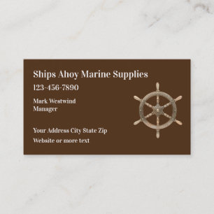 Nautical Marine Supply Theme Business Card