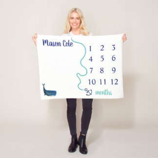 Nautical Milestone Blanket