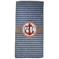 Nautical Monogrammed Beach Towel