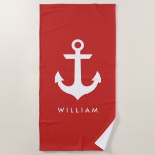 Nautical Name Beach Towel