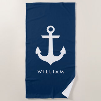 Nautical Name Beach Towel