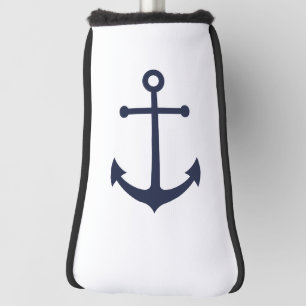 Nautical Navy Blue Anchor Golf Head Cover
