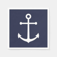 Nautical Navy Blue Anchor