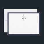 Nautical Navy Blue Anchor Wedding Advice Card<br><div class="desc">Modern Nautical Navy Blue Anchor Wedding Advice and Wishes Card
featuring navy blue anchor on white background with navy blue border.

Perfect for wedding,  baby shower,  birthday party,  bridal shower,  bachelorette party and any special occasions.</div>