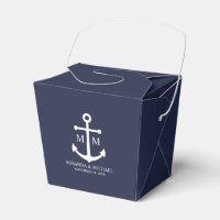 Nautical Navy Blue Anchor Wedding