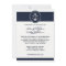Nautical Navy Blue Anchor Wedding Invitation