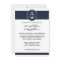 Nautical Navy Blue Anchor Wedding Invitation