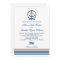 Nautical Navy Blue White Anchor Stripes Wedding