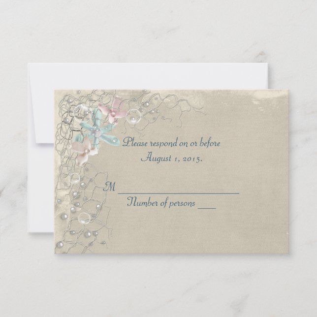Nautical Net RSVP Card (Front)