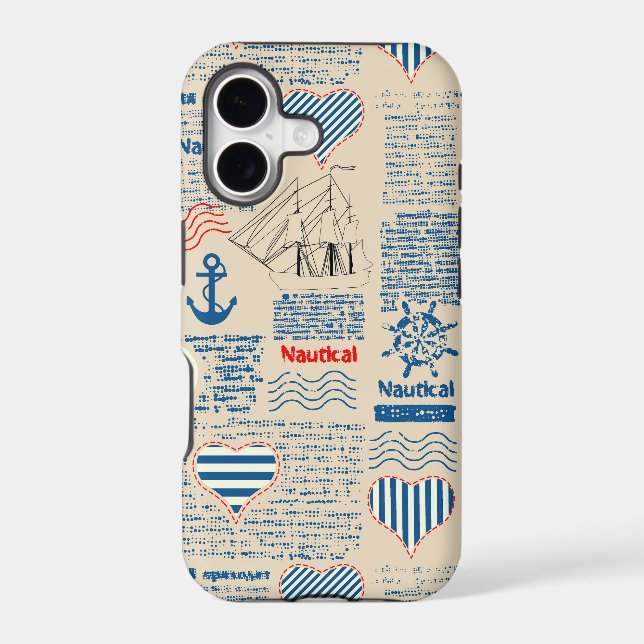 Nautical Newspaper Pattern (Back)