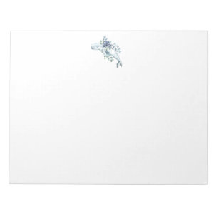 Nautical Ocean Whale Starfish Stationary Paper Notepad