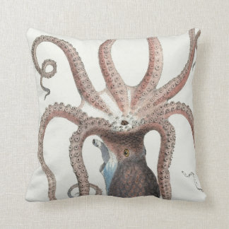 Nautical Octopus/Squid Design/Decor Throw Pillow