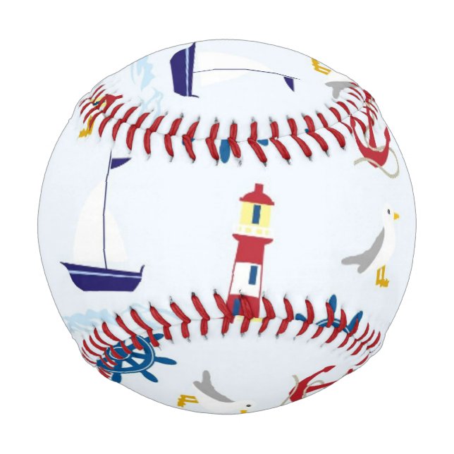 Nautical Pattern Baseball (Front)