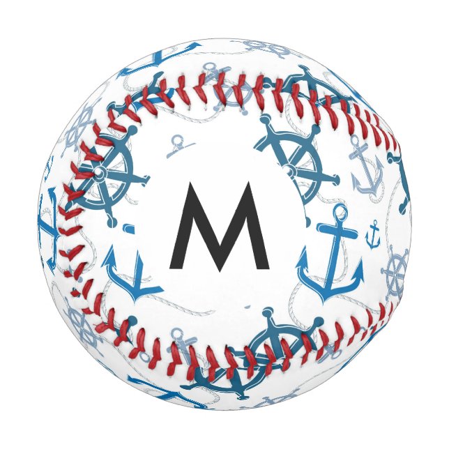 Nautical pattern baseball (Front Left)