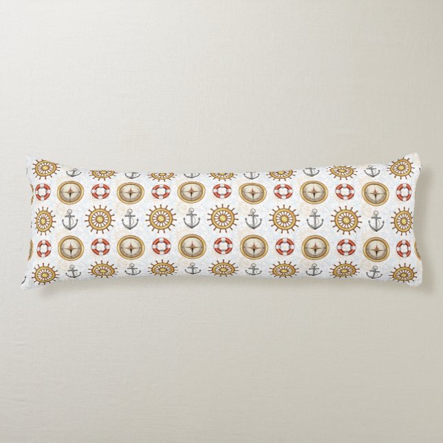 Nautical Pattern body pillows (Front)