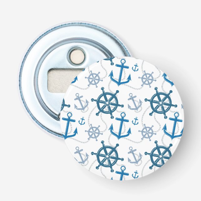 Nautical pattern bottle opener (Front)