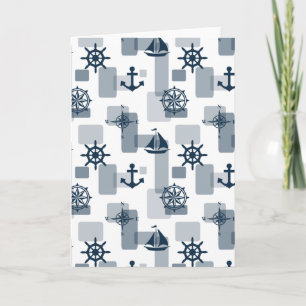 Nautical pattern card
