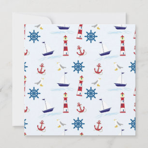 Nautical Pattern Card