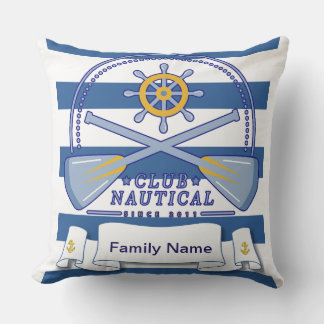 Nautical pattern  cushion