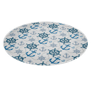 Nautical pattern cutting board