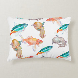 Nautical pattern decorative cushion