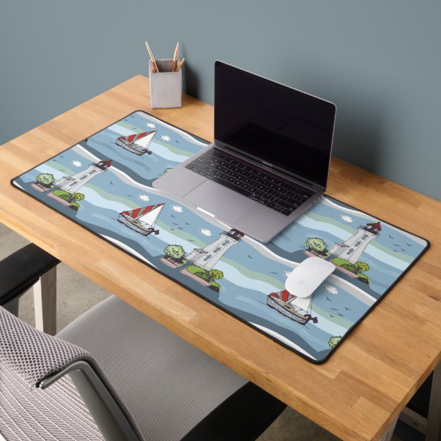 Nautical Pattern Desk Mat (Office 2)